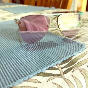 Le Spec Purple Reflective Aviators